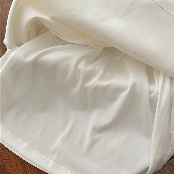 Lulu's Chic One-Shoulder White Dress Sz sm fully lined bin Z - Picture 8 of 8